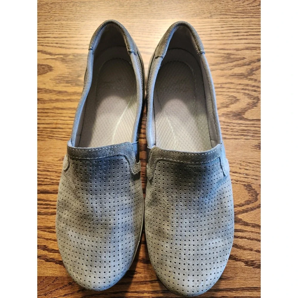 Dansko Women's‎ Halle Suede Leather Slip On Loafers Shoe Gray Sz EU 40/US 9.5-10